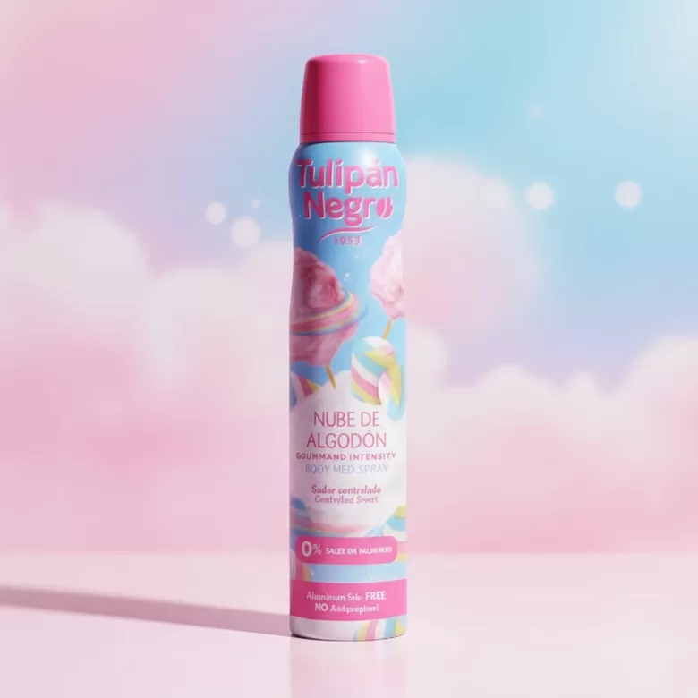 TULIPAN NEGRO izsmidzināms dezodorants COTTON CANDY, 200ml